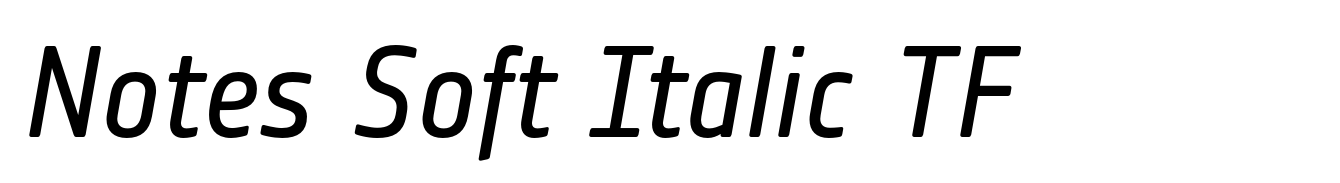 Notes Soft Italic TF